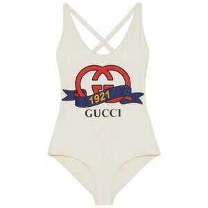 NWT GUCCI Sparkling jersey swimsuit SZ L 100% Authentic